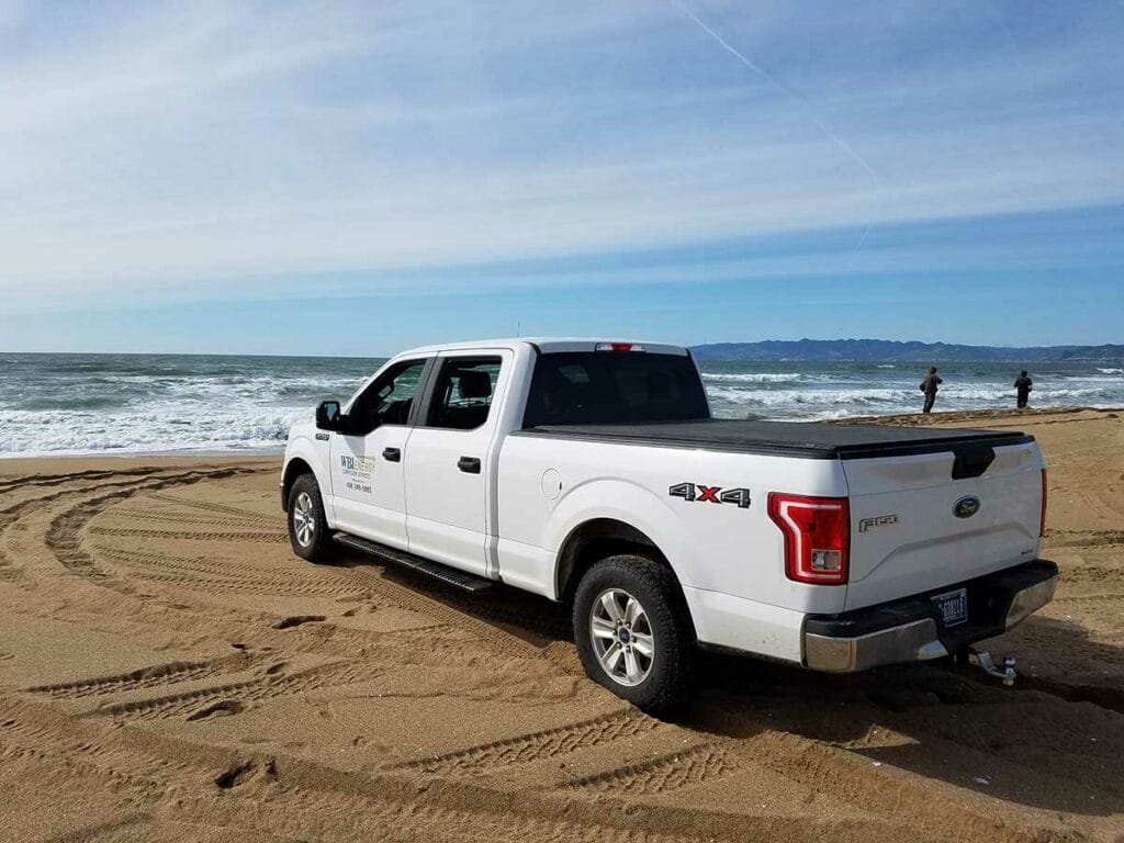 Pickup on the beach